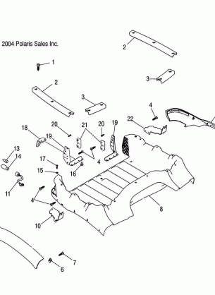 REAR BOX - A05JD50AA / AB / AC (4995189518A05)