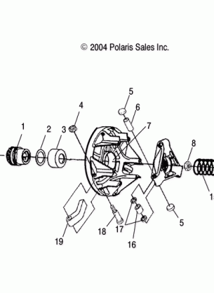 DRIVE CLUTCH - A05JD50AA / AB / AC (4995189518C10)