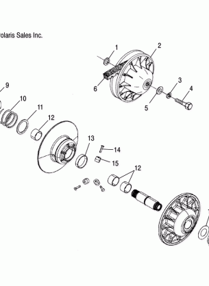 DRIVEN CLUTCH - A05JD50AA / AB / AC (4999200139920013C06)