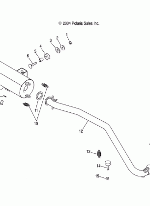 EXHAUST SYSTEM - A05JD50AA / AB / AC (4995189518B05)