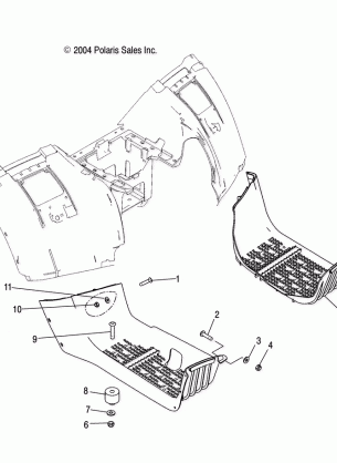 FOOTWELLS - A05JD50AA / AB / AC (4995189518A08)