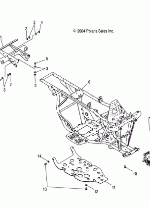 FRAME EXTENSION and MAIN FRAME - A05JD50AA / AB / AC (4995189518A03)