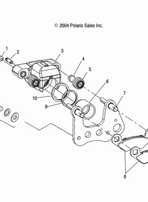 FRONT BRAKE CALIPER - A05JD50AA / AB / AC (4995189518C07)