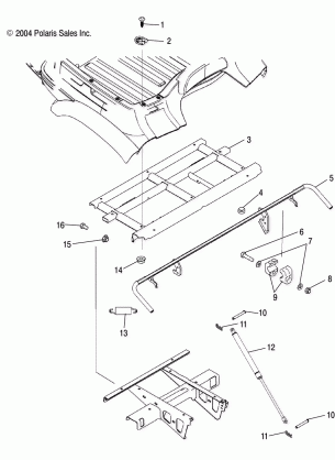 BOX FRAME - A05JD50AA / AB / AC (4995189518A04)