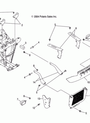 FRONT RACK and BUMPER MOUNTING - A05JD50AA / AB / AC (4995189518A11)