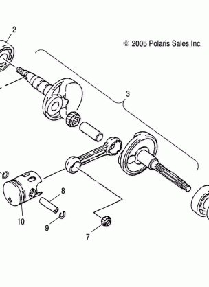 CRANKSHAFT - A05KA09CA / CB (4999202399920239A04)