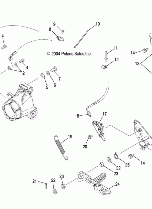 MASTER CYLINDER REAR AND FOOT PEDAL - A05MH59AK / AN (4994229422B08)