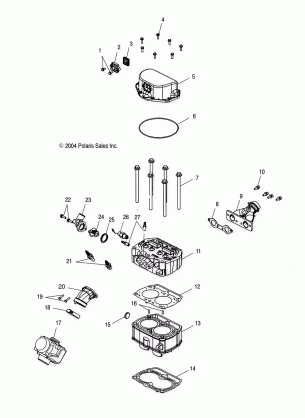 CYLINDER and CYLINDER HEAD - A05MH59AK / AN (4994199419D09)