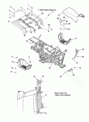 REAR CAB and SEAT - A05MH59AK / AN (4994199419A03)