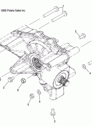 REAR GEARCASE MOUNTING - A05MH59AK / AN (4999200229920022D04)