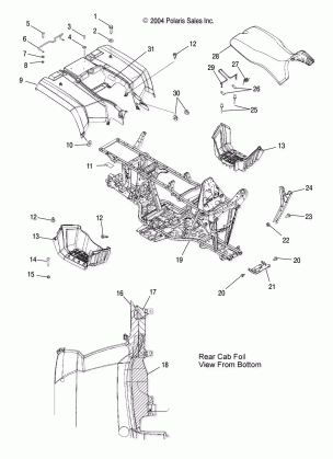 REAR CAB and SEAT - A05MH68AC / AS / AT / AU / AW (4994279427A03)