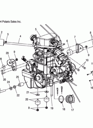 ENGINE MOUNTING - A05MH68AC / AS / AT / AU / AW (4994279427B03)