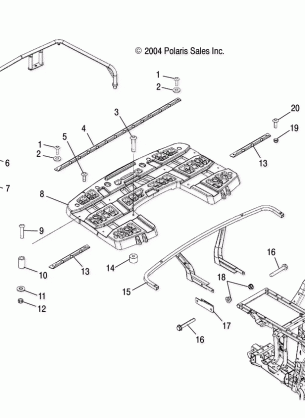 REAR RACK MOUNTING - A05MH68AC / AS / AT / AU / AW (4994169416A06)