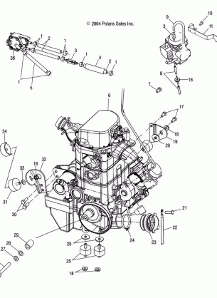 ENGINE MOUNTING - A05MH68AD (4999609960B03)