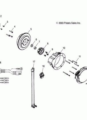 ENGINE MAGNETO and RECOIL - A05MH68AD (4999609960E04)