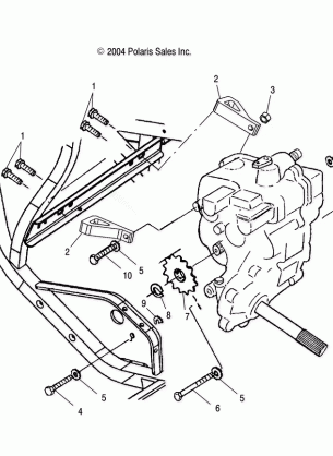 GEARCASE MOUNTING - A05BG50AA / FA (4994789478B11)