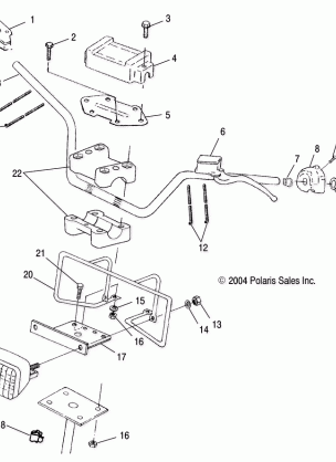 HANDLEBAR / HEADLIGHT - A05BG50AA / FA (4994789478B06)