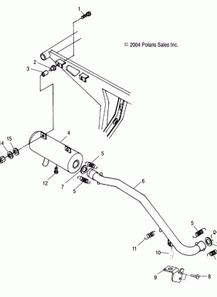 EXHAUST SYSTEM - A05BG50AA / FA (4994789478A08)