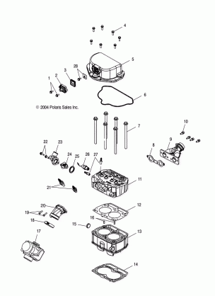 CYLINDER and CYLINDER HEAD - A05MH68AP (4999609960D09)