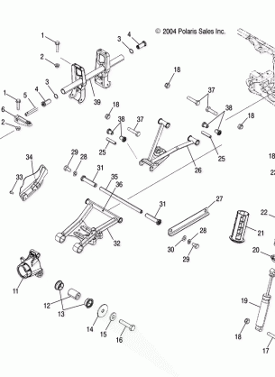 SUSPENSION REAR - A05MH76AC / AT / AU / AW (4977217721D01)