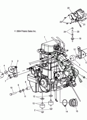 ENGINE MOUNTING - A05MH76AC / AT / AU / AW (4977217721B01)