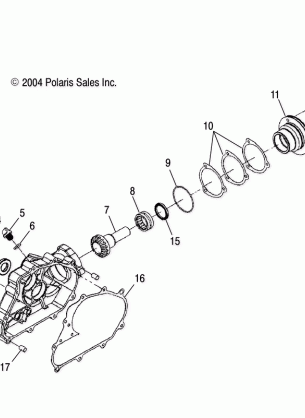 DRIVE ASSEMBLY REAR - A05PB20AA / AB / AC / AD (4999659965A06)