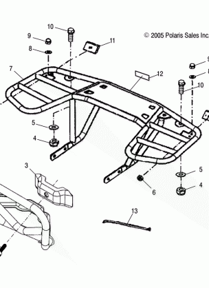 BUMPER / RACK - A05PB20EA / EB / EC / ED (4999202509920250B08)