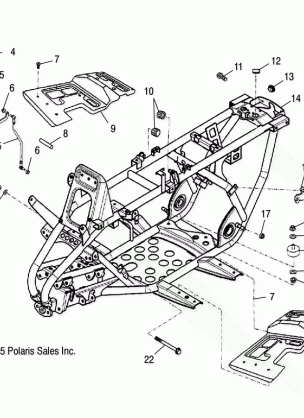 FRAME BODY - A05PB20EA / EB / EC / ED (4999202509920250B05)