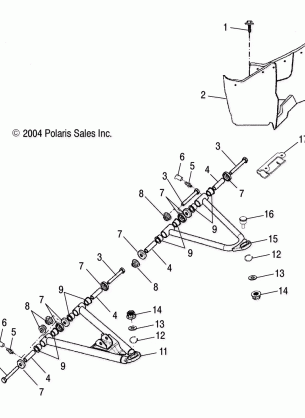 CONTROL ARM and FOOTREST - A05PB20EA / EB / EC / ED (4999709970B07)