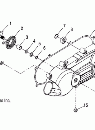 CRANKCASE COVER LH - A05PB20EA / EB / EC / ED (4999202449920244A07)