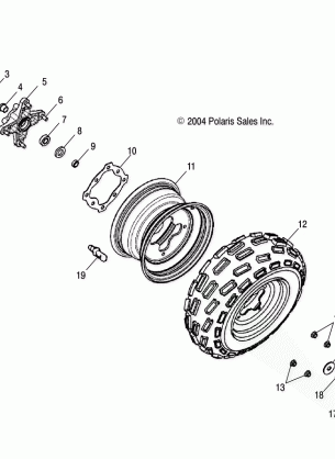 WHEEL FRONT - A05PB20EA / EB / EC / ED (4999709970B12)