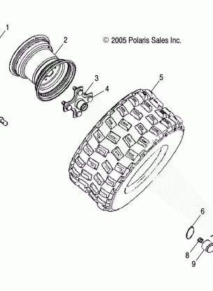 WHEEL REAR - A05PB20EA / EB / EC / ED (4999202449920244B11)