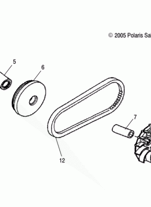 DRIVE CLUTCH - A05PB20EA / EB / EC / ED (4999202449920244A10)