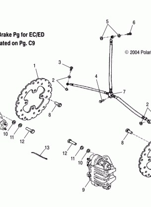 BRAKE FRONT (EA)(EB) - A05PB20EA / EB (4999709970B14)