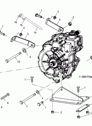 GEARCASE MOUNTING - A05CA32EA (4994839483C02)