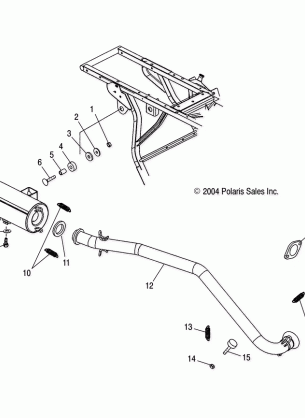 EXHAUST SYSTEM - A05CB32AA (4994889488A10)
