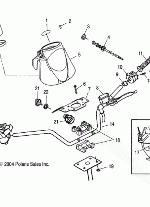 HANDLEBAR - A05CD32AA / AB / AC (4994909490B13)