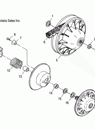 DRIVEN CLUTCH - A05CD32AA / AB / AC (4999201699920169B13)