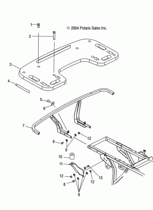 REAR RACK MOUNTING - A05CD32AA / AB / AC (4994909490A06)