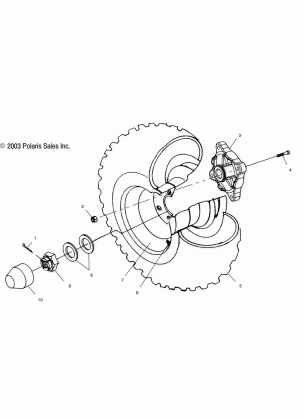 REAR WHEEL DRIVE - A05CD32AA / AB / AC (4986268626C08)