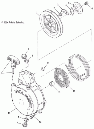 RECOIL STARTER - A05CD32AA / AB / AC (4995019501D10)