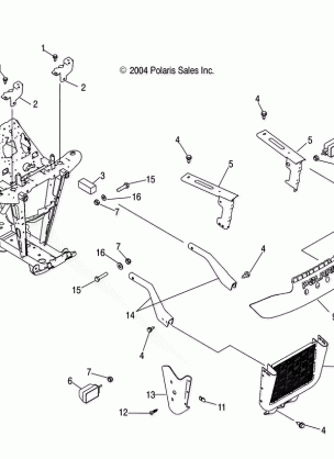 FRONT RACK and BUMPER MOUNTING - A05CD32AA / AB / AC (4994909490A07)