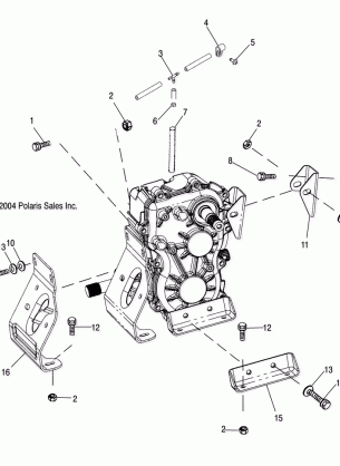 TRANSMISSION MOUNTING - A05CD32AA / AB / AC (4994909490C13)