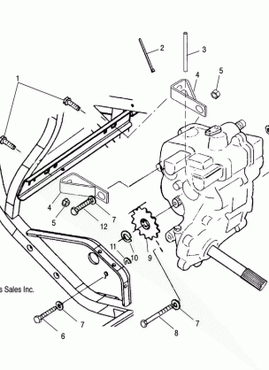 GEARCASE MOUNTING - A05CL50AA (4995019501C08)