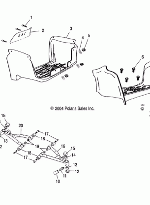 SWING ARM / FOOTREST - A05FA09CA / CB / CC (4995069506B04)