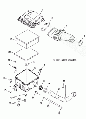 AIR INTAKE - A05GJ50AA / AB / AC (4995119511B13)