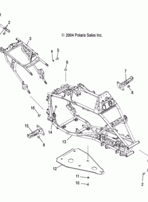 MAIN FRAME - A05GJ50AA / AB / AC (4995119511A03)