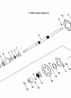 REAR AXLE and HOUSING - A05GJ50AA / ABAC (4995119511B07)