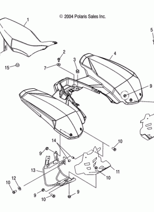 REAR CAB and SEAT - A05GJ50AA / AB / AC (4995119511A04)