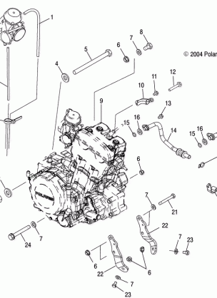 ENGINE MOUNTING - A05GJ50AA / AB / AC (4995119511A13)